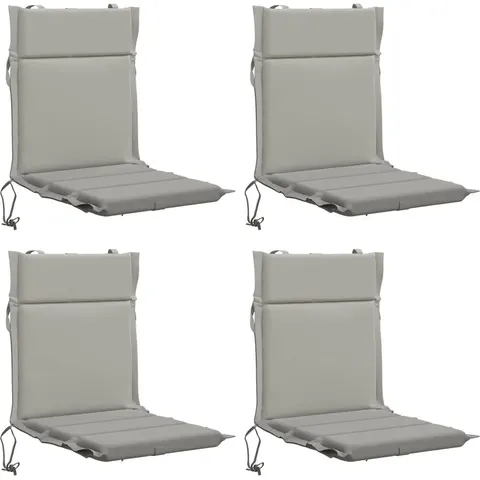 vidaXL Coussin de chaise à dossier bas GEMERT 4 pc 100 % polyester – 433422 – image 1