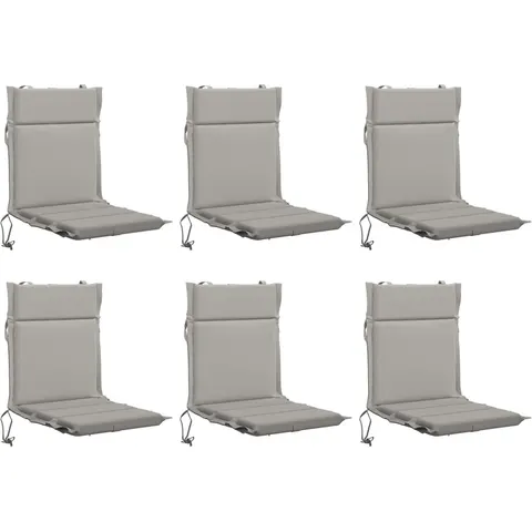 vidaXL Coussin de chaise à dossier bas GEMERT 6 pc 100 % polyester – 433439 – image 1