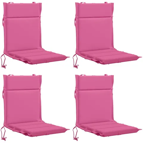 vidaXL Coussin de chaise à dossier bas GEMERT 4 pc 100 % polyester – 433576 – image 1