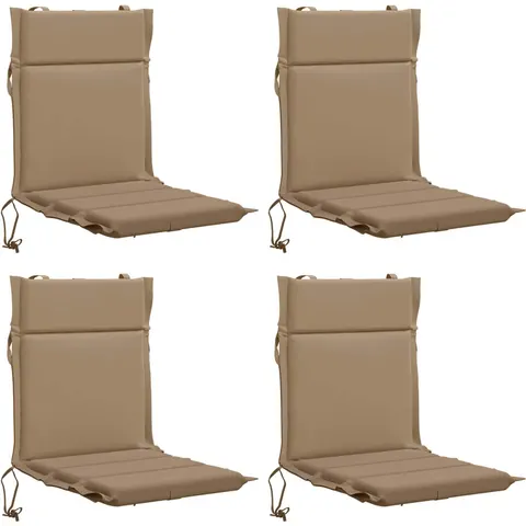 vidaXL Coussin de chaise à dossier bas GEMERT 4 pc 100 % polyester – 433637 – image 1