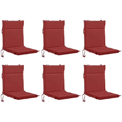 vidaXL Coussin de chaise à dossier bas GEMERT 6 pc 100 % polyester – 433705 – image 1
