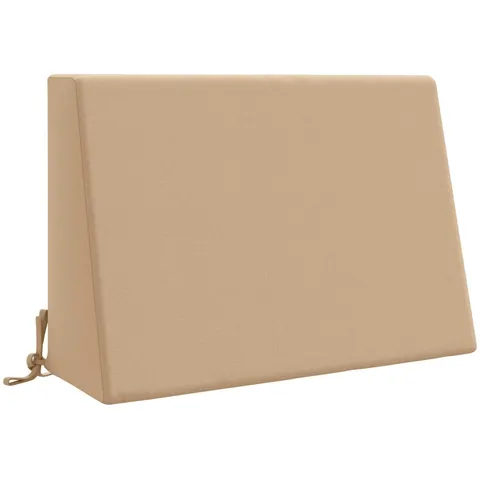 vidaXL Coussin de dos SOEST 100 % polyester Sable 60 x 20 x 40 cm – image 1