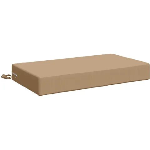 vidaXL Coussin de dos SOEST 100 % polyester Sable 70 x 40 x 10 cm – image 1
