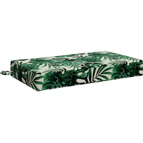 vidaXL Coussin de dos SOEST 100 % polyester Motif feuilles – image 1