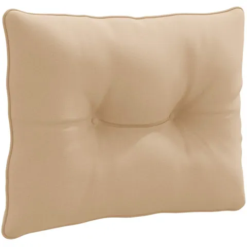 vidaXL Coussin de dos PUTTEN 100 % polyester Sable 50 x 40 x 10 cm – image 1