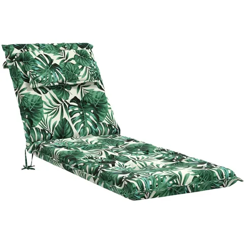 vidaXL Coussin de transat GEMERT 100 % polyester Motif feuilles – 443513 – image 1