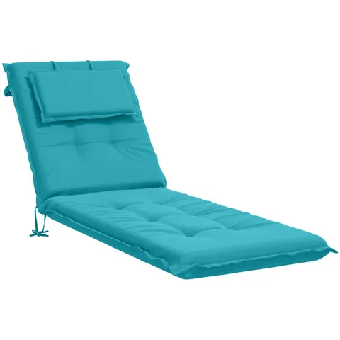 vidaXL Coussin de transat GEMERT 100 % polyester Turquoise – 443551 – image 1