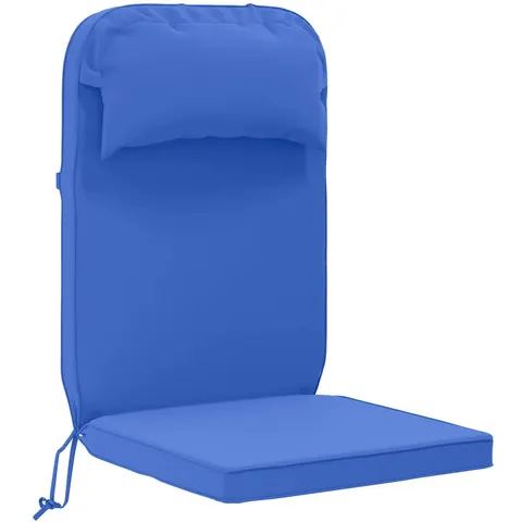 vidaXL Coussin de chaise Adirondack 100 % polyester Bleu royal – image 1