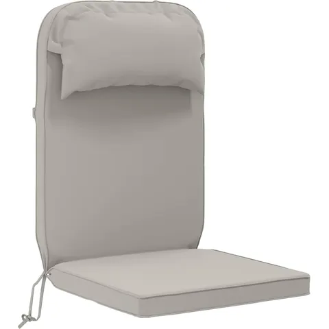 vidaXL Coussin de chaise Adirondack 100 % polyester Gris – image 1