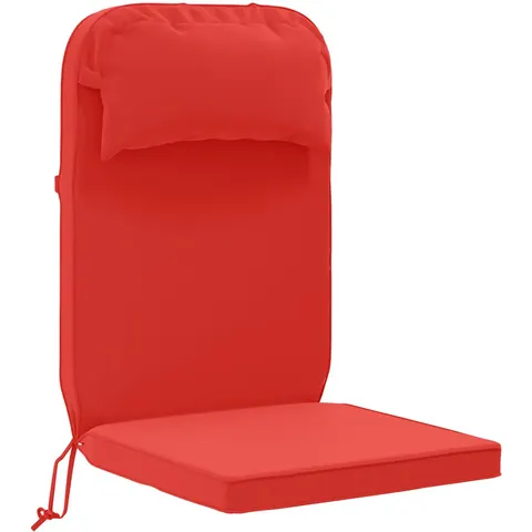 vidaXL Coussin de chaise Adirondack 100 % polyester Rouge – image 1