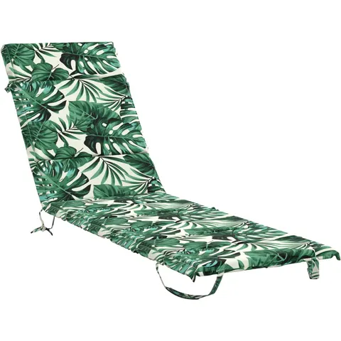 vidaXL Coussin de transat GEMERT 100 % polyester Motif feuilles – 453376 – image 1