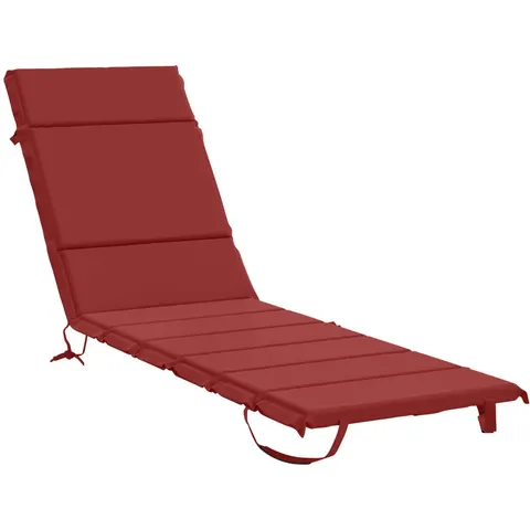 vidaXL Coussin de transat GEMERT 100 % polyester Bordeaux – 453710 – image 1