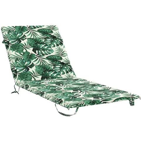 vidaXL Coussin de transat GEMERT 100 % polyester Motif feuilles – 454243 – image 1