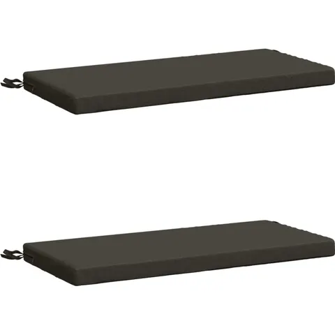 vidaXL Coussins de Banc SOEST 2 pc 100 % polyester Anthracite – 454786 – image 1