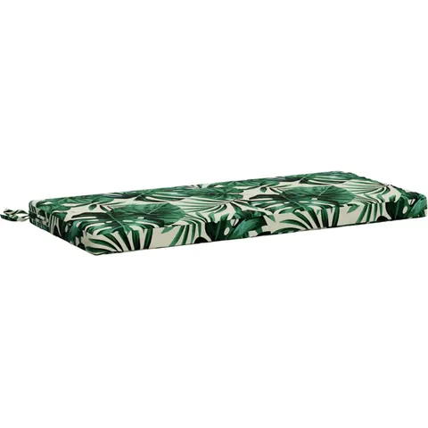 vidaXL Coussin de banc SOEST 100 % polyester Motif feuilles – 455639 – image 1