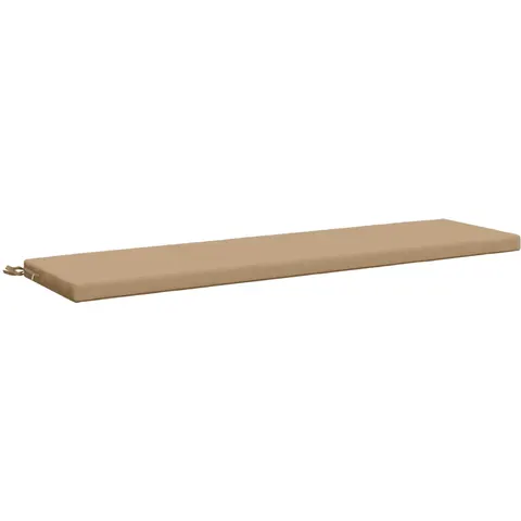 vidaXL Coussin de banc SOEST 100 % polyester Sable 140 x 40 x 5 cm – image 1
