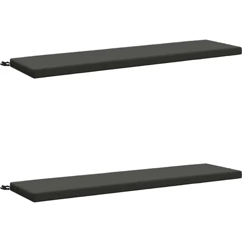 vidaXL Coussins de Banc SOEST 2 pc 100 % polyester Anthracite – 457749 – image 1