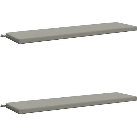 vidaXL Coussins de Banc SOEST 2 pc 100 % polyester Gris – 457886 – image 1
