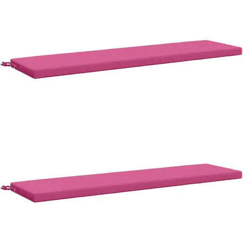 vidaXL Coussins de Banc SOEST 2 pc 100 % polyester Rose – 457985 – image 1