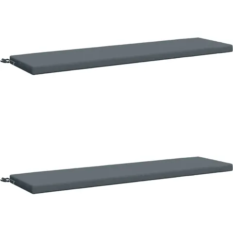 vidaXL Coussins de Banc SOEST 2 pc 100 % polyester Bleu – 458760 – image 1