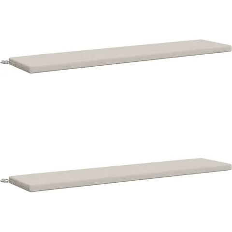 vidaXL Coussins de Banc SOEST 2 pc 100 % polyester Blanc – 459309 – image 1