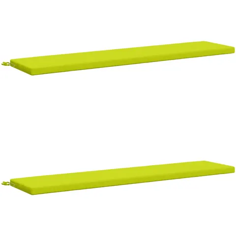 vidaXL Coussins de Banc SOEST 2 pc 100 % polyester Vert vif. – 459521 – image 1
