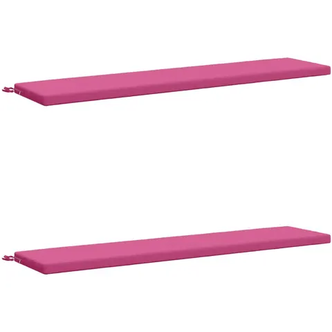 vidaXL Coussins de Banc SOEST 2 pc 100 % polyester Rose – 459729 – image 1