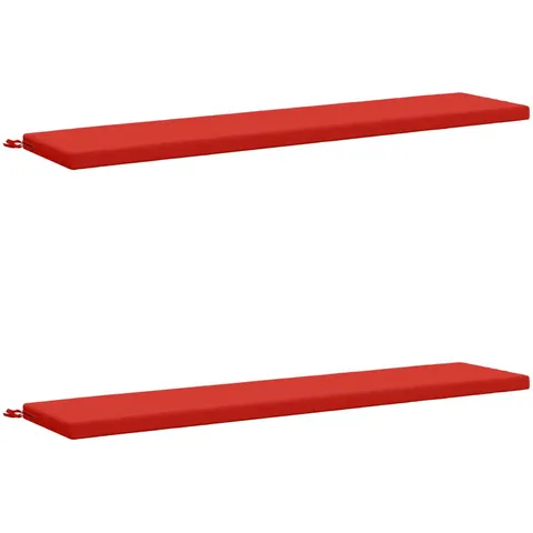 vidaXL Coussins de Banc SOEST 2 pc 100 % polyester Rouge – 459743 – image 1