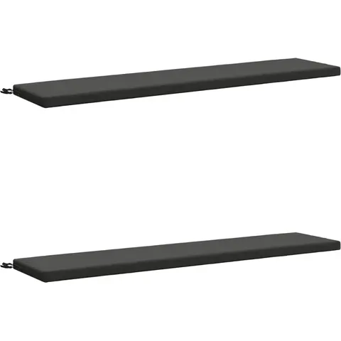 vidaXL Coussins de Banc SOEST 2 pc 100 % polyester Anthracite – 460060 – image 1