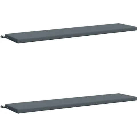 vidaXL Coussins de Banc SOEST 2 pc 100 % polyester Bleu – 460503 – image 1