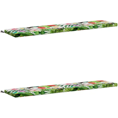 vidaXL Coussins de Banc SOEST 2 pc 100 % polyester Multicolore – 460763 – image 1