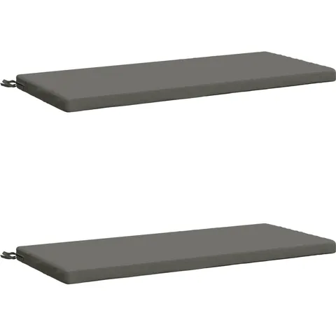 vidaXL Coussins de Banc SOEST 2 pc 100 % polyester Gris – 461760 – image 1