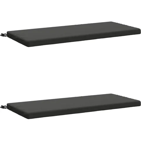 vidaXL Coussins de Banc SOEST 2 pc 100 % polyester Anthracite – 461807 – image 1