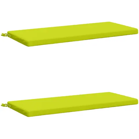 vidaXL Coussins de Banc SOEST 2 pc 100 % polyester Vert vif. – 461845 – image 1
