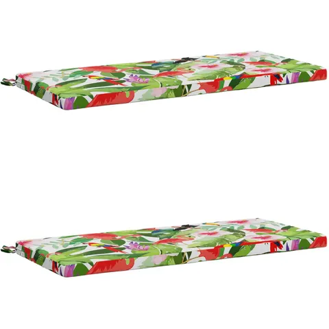 vidaXL Coussins de Banc SOEST 2 pc 100 % polyester Multicolore – 461920 – image 1