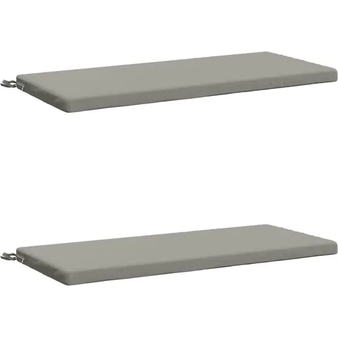 vidaXL Coussins de Banc SOEST 2 pc 100 % polyester Gris – 461944 – image 1