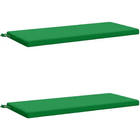 vidaXL Coussins de Banc SOEST 2 pc 100 % polyester Vert – 461968 – image 1
