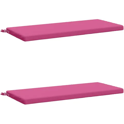 vidaXL Coussins de Banc SOEST 2 pc 100 % polyester Rose – 462040 – image 1