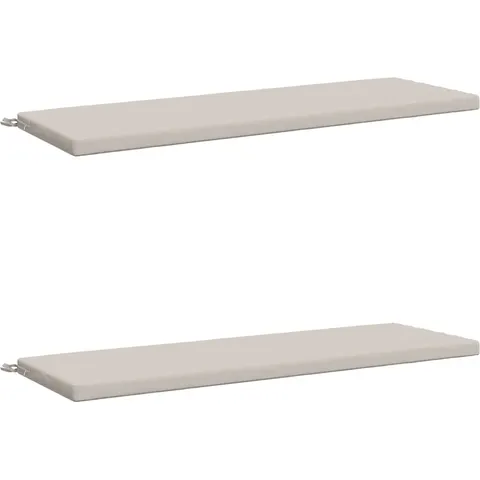 vidaXL Coussins de Banc SOEST 2 pc 100 % polyester Blanc – 462200 – image 1