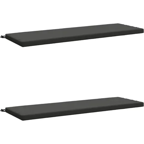 vidaXL Coussins de Banc SOEST 2 pc 100 % polyester Anthracite – 462385 – image 1