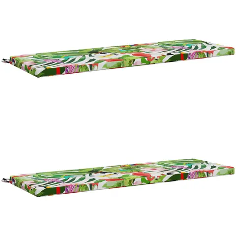 vidaXL Coussins de Banc SOEST 2 pc 100 % polyester Multicolore – 462507 – image 1