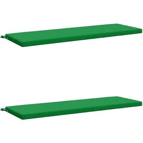 vidaXL Coussins de Banc SOEST 2 pc 100 % polyester Vert – 462545 – image 1
