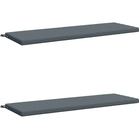 vidaXL Coussins de Banc SOEST 2 pc 100 % polyester Bleu – 462828 – image 1