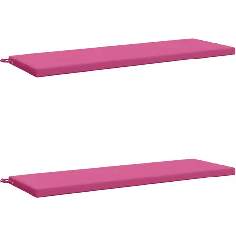 vidaXL Coussins de Banc SOEST 2 pc 100 % polyester Rose – 463207 – image 1