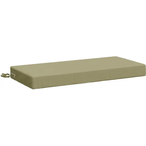 vidaXL Coussin de banc SOEST 100 % polyester Vert clair 80 x 40 x 8 cm – image 1