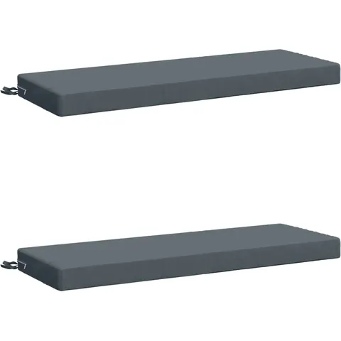 vidaXL Coussins de Banc SOEST 2 pc 100 % polyester Bleu – 465140 – image 1