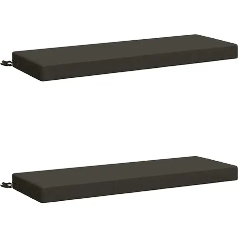 vidaXL Coussins de Banc SOEST 2 pc 100 % polyester Anthracite – 465225 – image 1