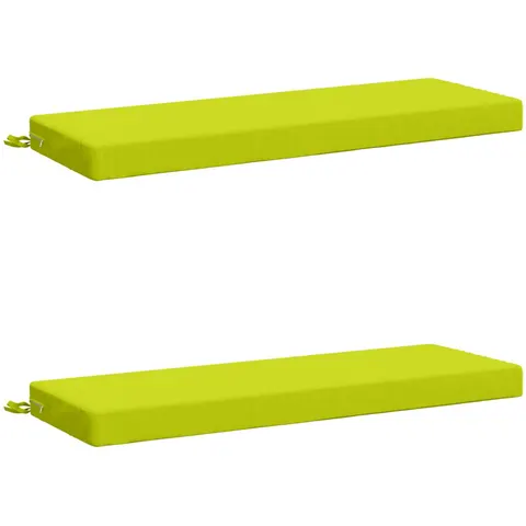 vidaXL Coussins de Banc SOEST 2 pc 100 % polyester Vert vif. – 465324 – image 1