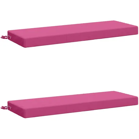 vidaXL Coussins de Banc SOEST 2 pc 100 % polyester Rose – 466109 – image 1