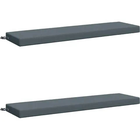 vidaXL Coussins de Banc SOEST 2 pc 100 % polyester Bleu – 467465 – image 1